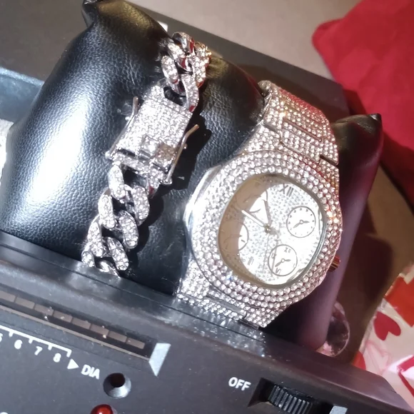 bracelet watch High-end prototypes & Wholesale prices. Real Lab Diamonds & Real Watch Bracelet set 90 DAY Warranty high-end prototypes  main image 3
